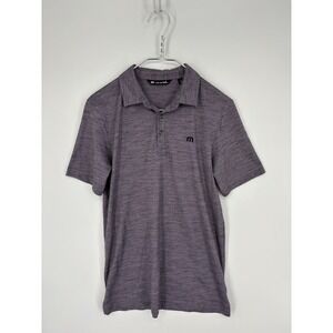 Travis Mathew Polo Shirt Mens Small Purple Flying Tortilla Golf Performance